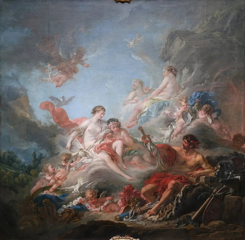 Les Forges de Vulcain - François Boucher image 1 reproduction d’œuvre d’art à l’huile