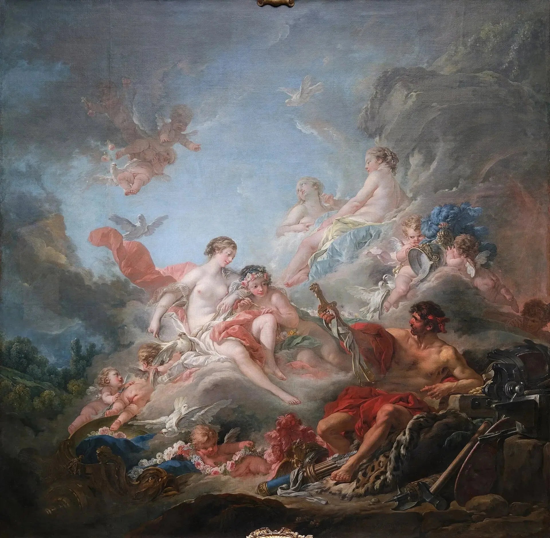 Les Forges de Vulcain - François Boucher image 1 reproduction d’œuvre d’art à l’huile