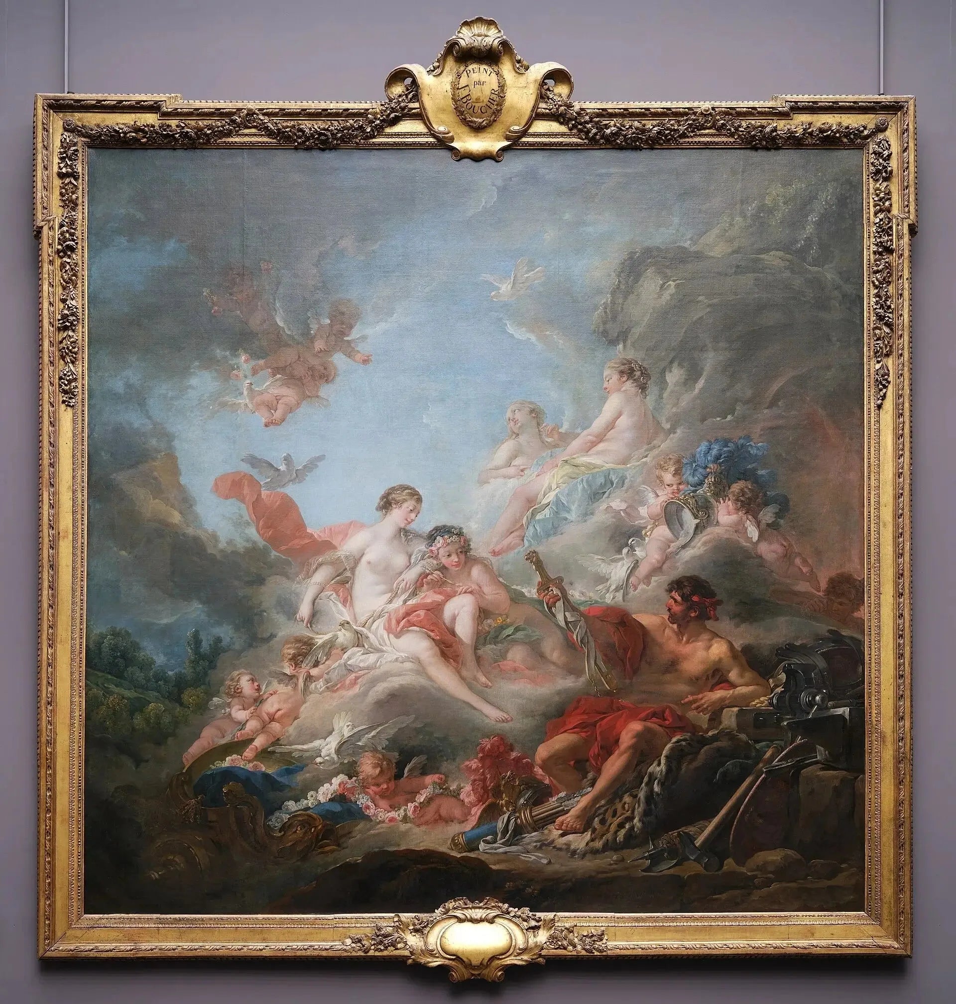 Les Forges de Vulcain - François Boucher image 2 reproduction réalisée par Alpha Reproduction