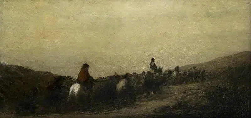Les Fugitifs - Honoré Daumier image 1 copie de tableau peinte à la main