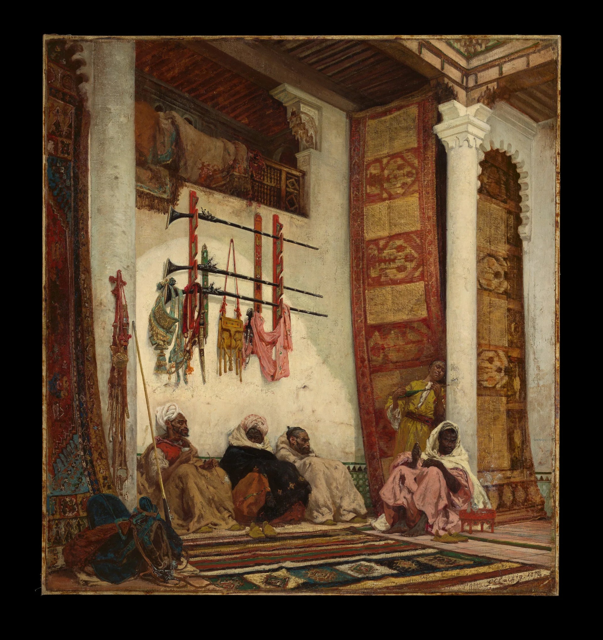 Les fumeurs d'opium - Georges Clairin image 1 tableau peint à l’huile sur toile