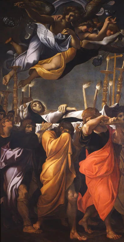 Les funérailles de la Vierge Marie - Ludovico Carracci image 1 reproduction de peinture à l’huile