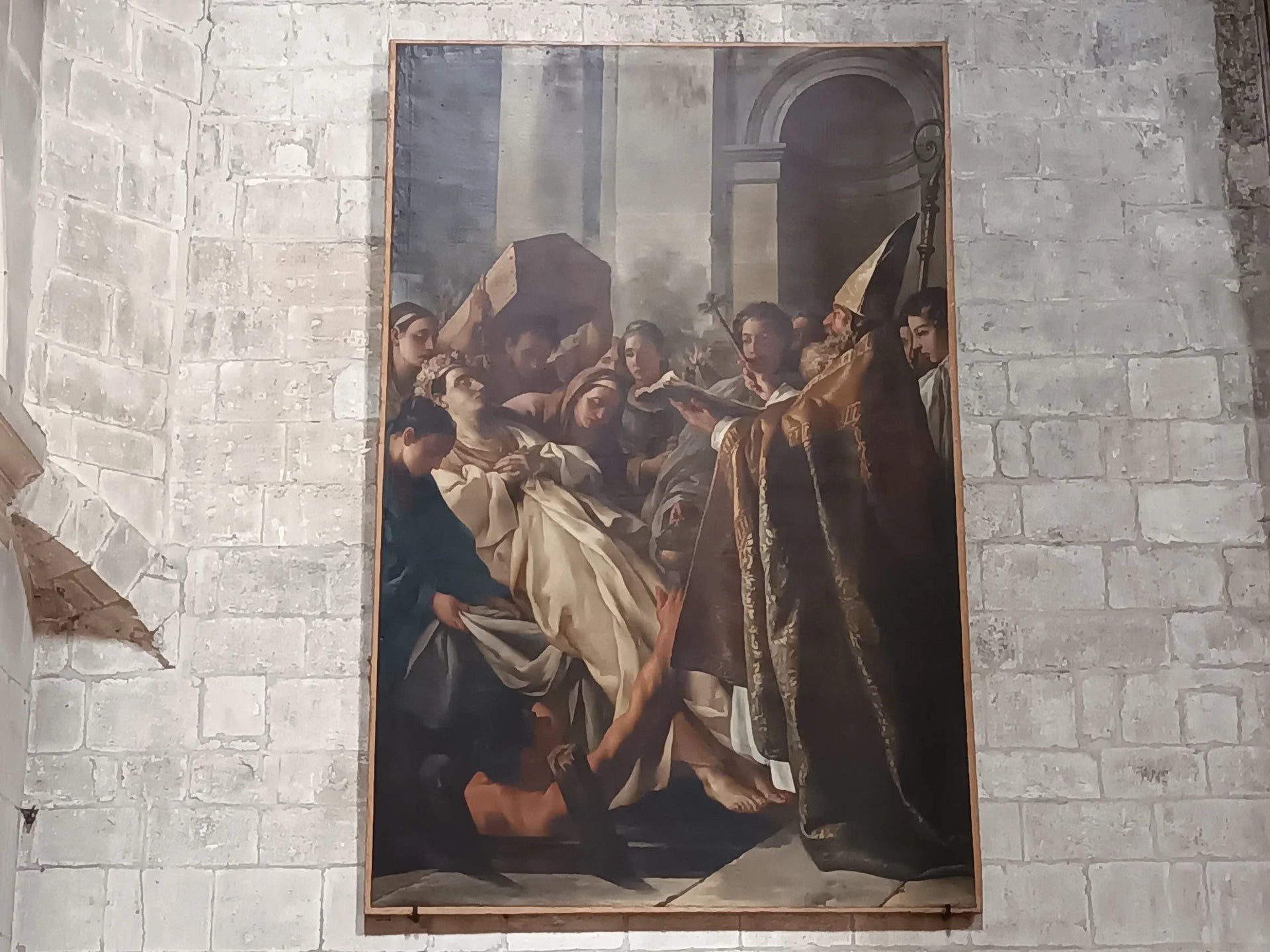 les Funérailles de Sainte Marthe - Joseph-Marie Vien image 1 reproduction d’œuvre d’art à l’huile