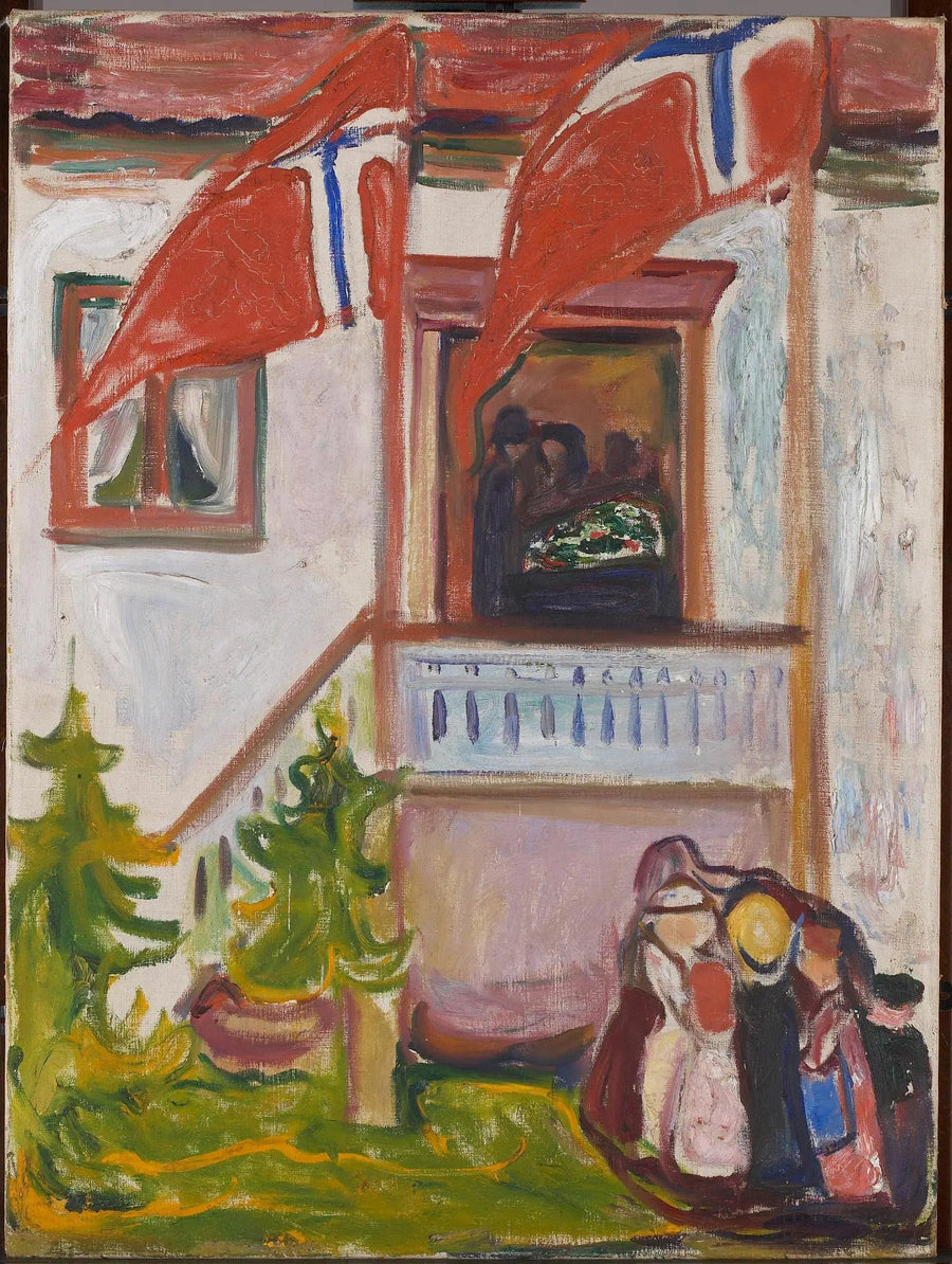 Les Funérailles - Edvard Munch
