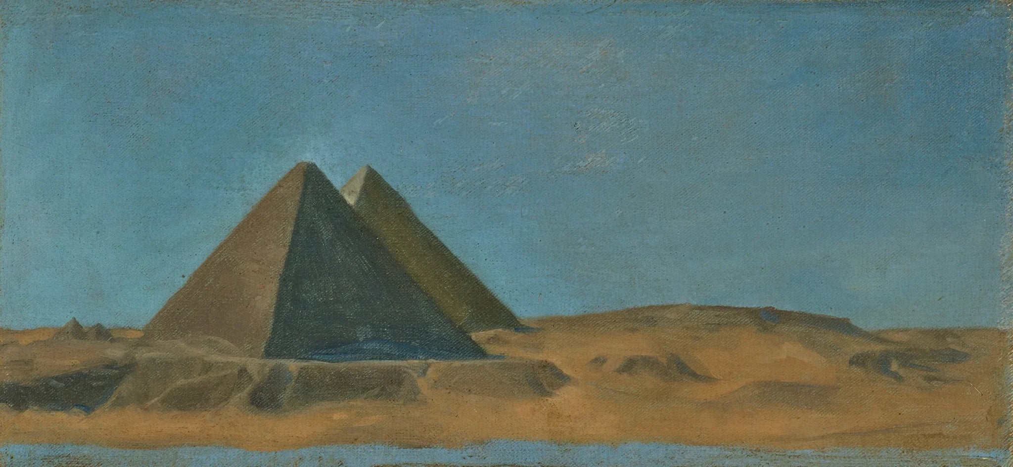 Les grandes pyramides, Égypte - Jean-Jules-Antoine Lecomte du Nouÿ image 1 reproduction réalisée par Alpha Reproduction
