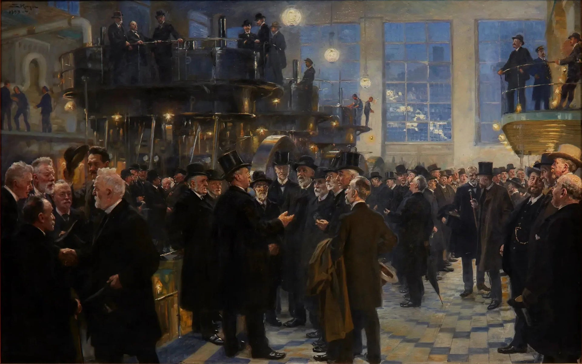Les Hommes de l'industrie - Peder Severin Krøyer image 1 tableau peint à l’huile sur toile