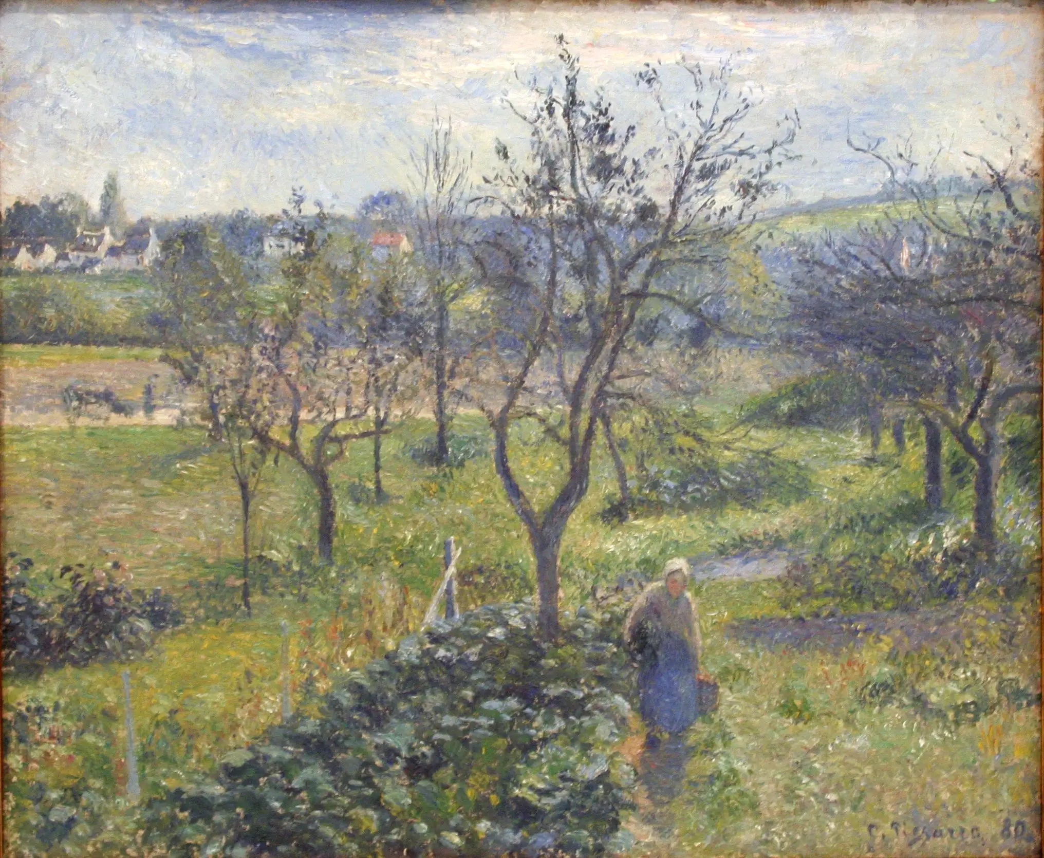 Les Jardins du Valhermeil,Auvers-sur-Oise - Camille Pissarro image 1 tableau peint à l’huile sur toile