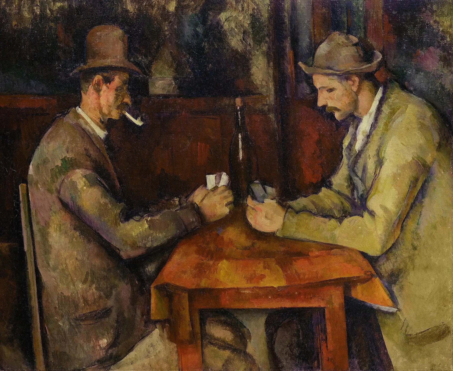 Reproduction du tableau « Les Joueurs de cartes - Paul Cézanne » par Alpha Reproduction en peinture à l’huile