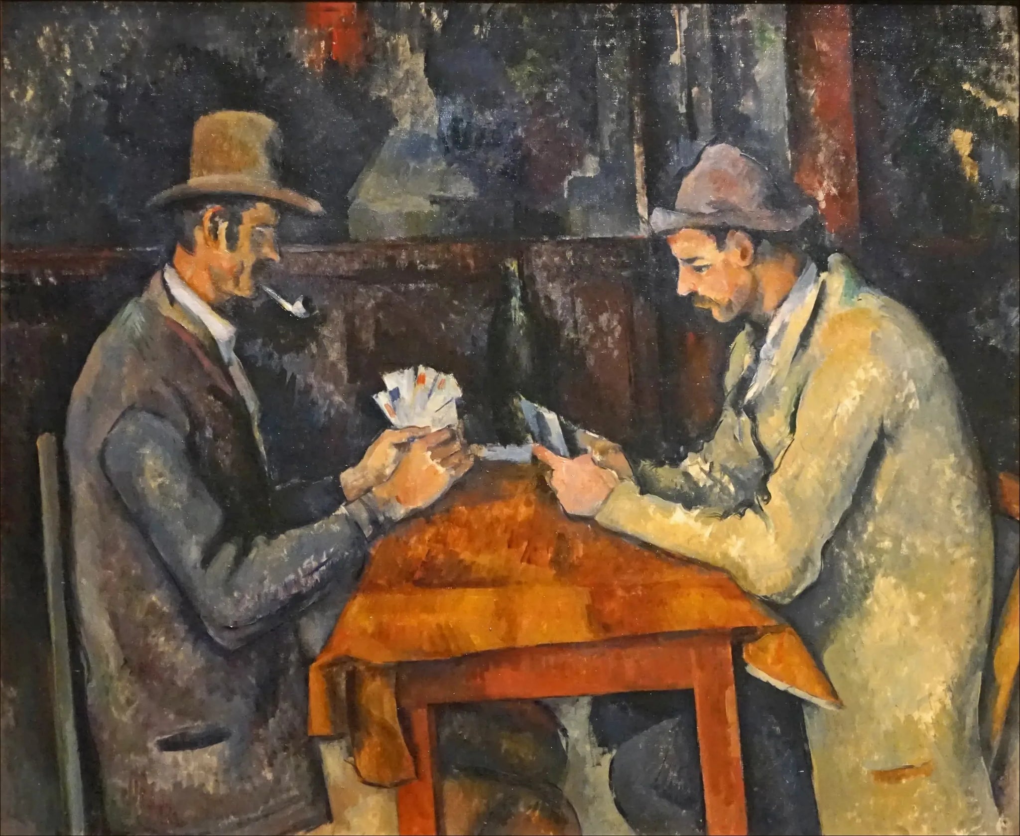 Les Joueurs de cartes - Paul Cézanne image 1 copie peinte à la main à l’huile