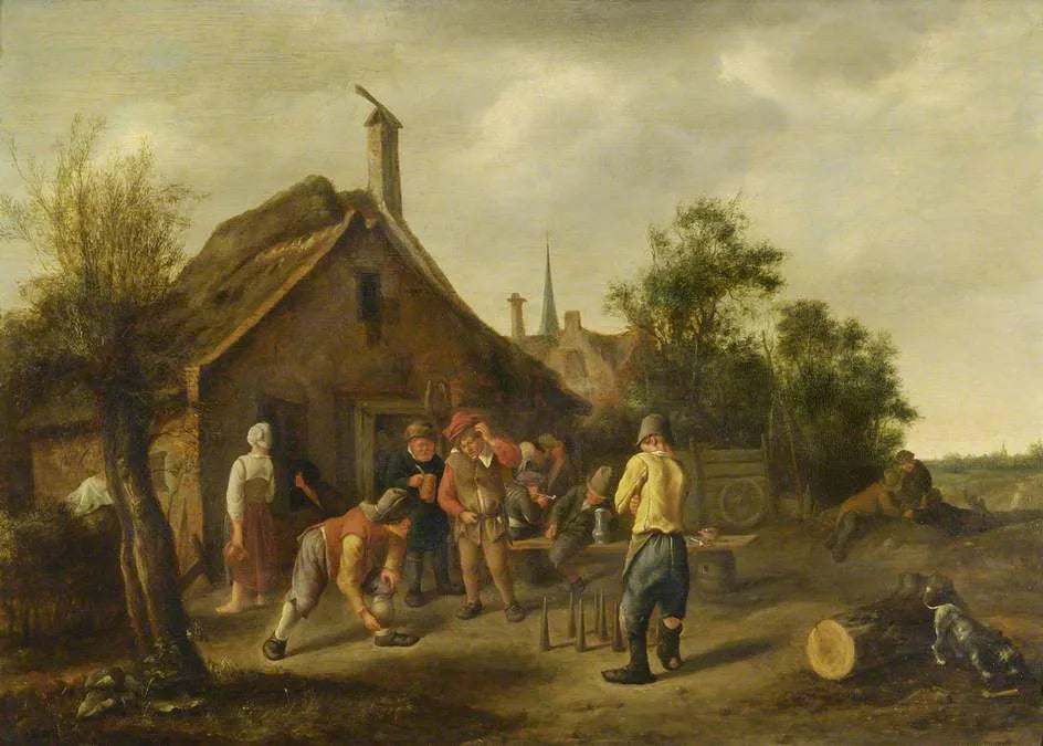Les joueurs de quilles - Jan Steen image 1 tableau peint à l’huile sur toile