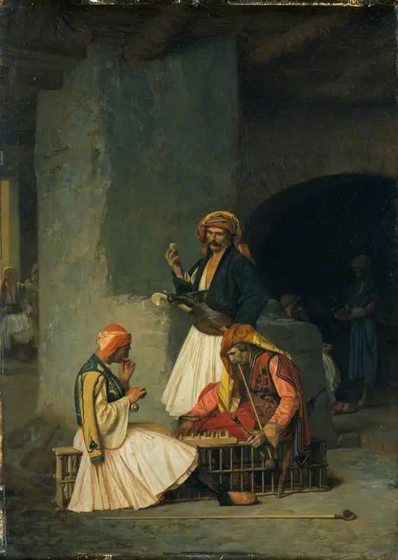 Les joueurs du repêchage - Jean-Léon Gérôme image 1 reproduction d’œuvre d’art à l’huile