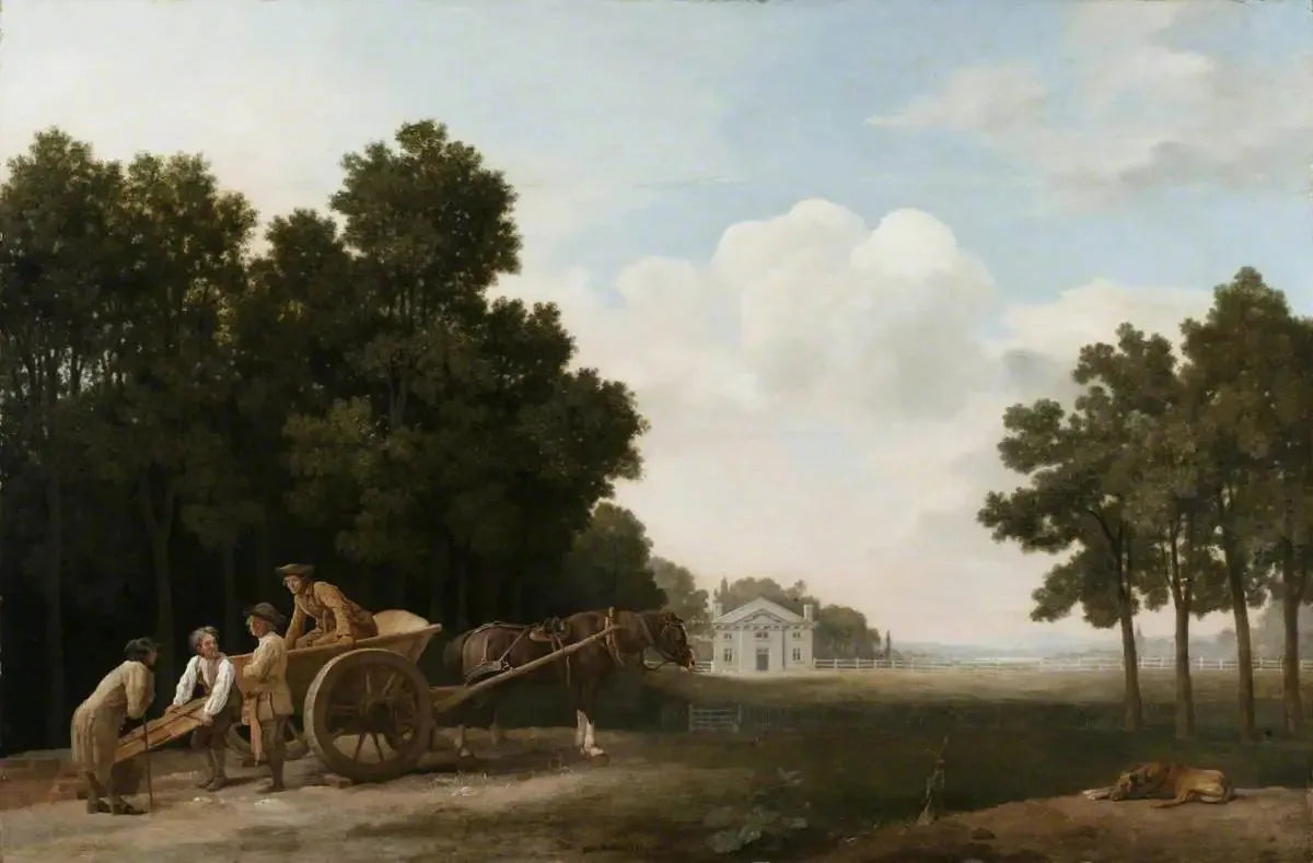 Les Laboureurs - George Stubbs image 1 copie peinte à la main à l’huile