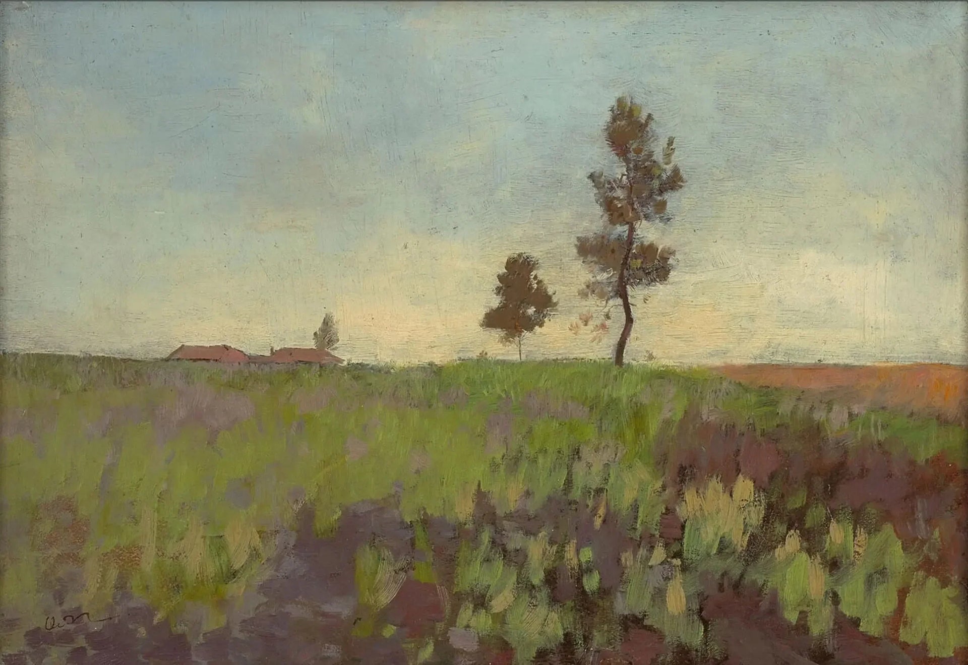 Les Landes à Peyrelebade - Odilon Redon image 1 reproduction artisanale de tableau