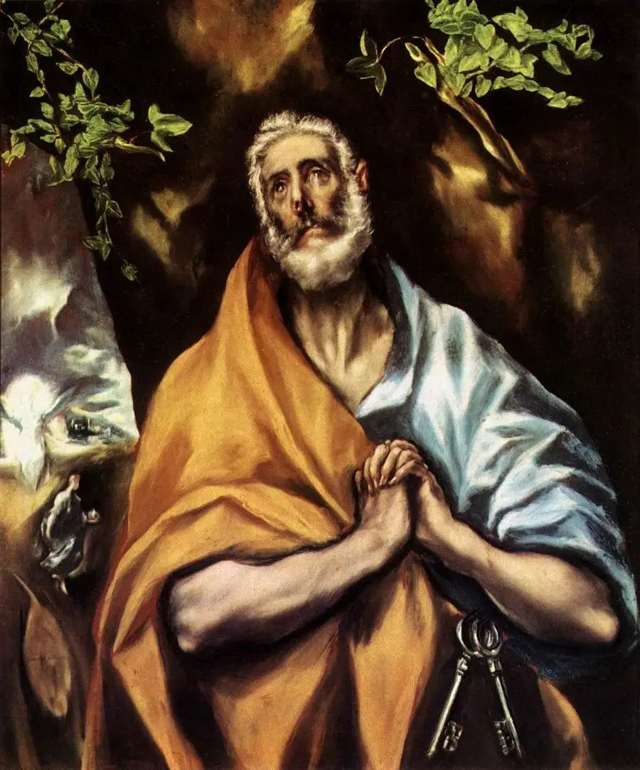 Les larmes de saint Pierre - El Greco image 1 reproduction artisanale de tableau