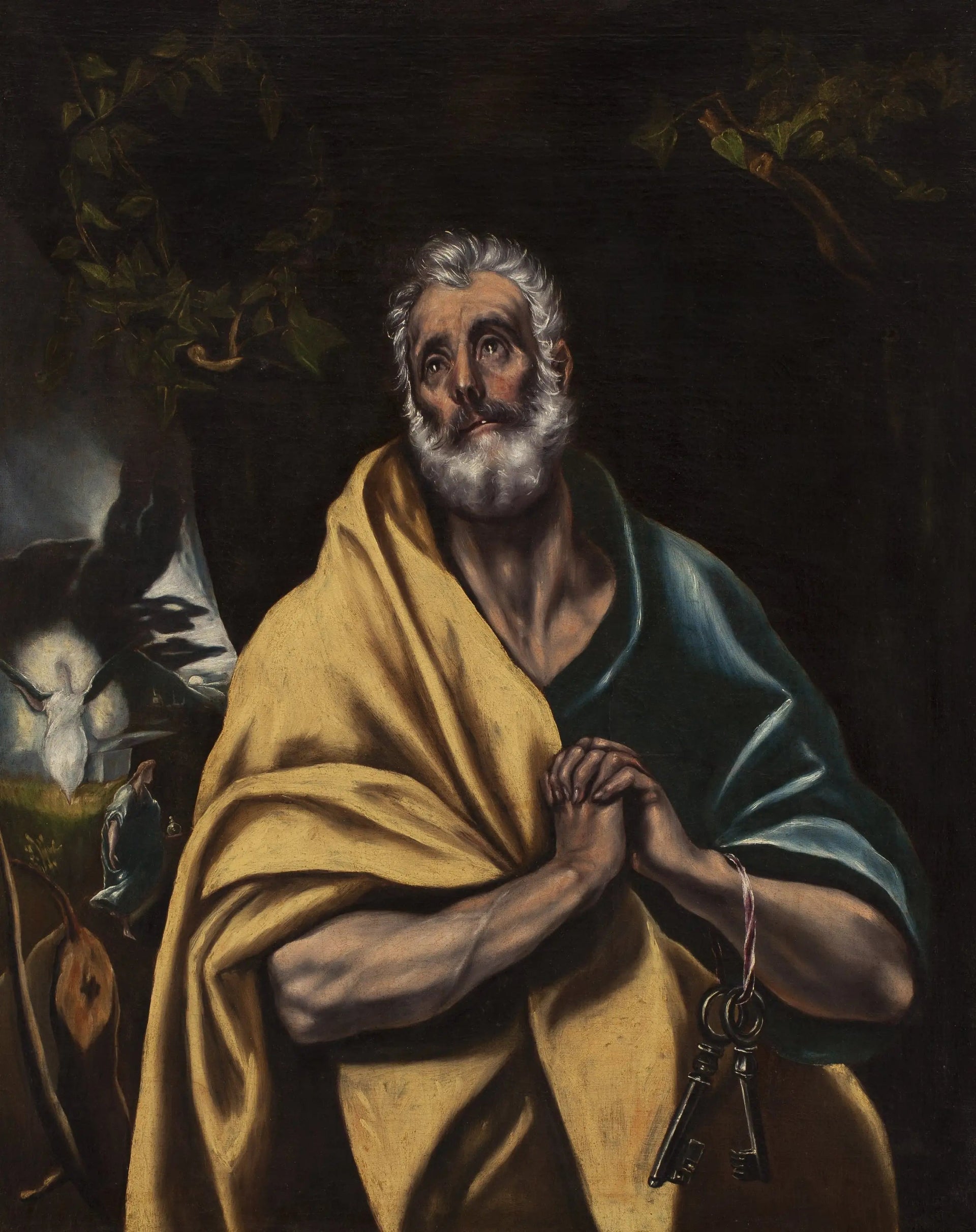 Les Larmes de saint Pierre - El Greco image 1 reproduction de peinture à l’huile