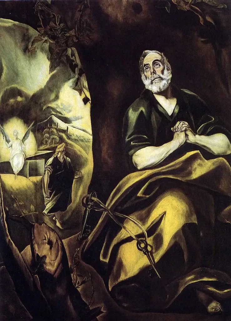 Les larmes de saint Pierre - El Greco image 1 tableau peint à l’huile sur toile