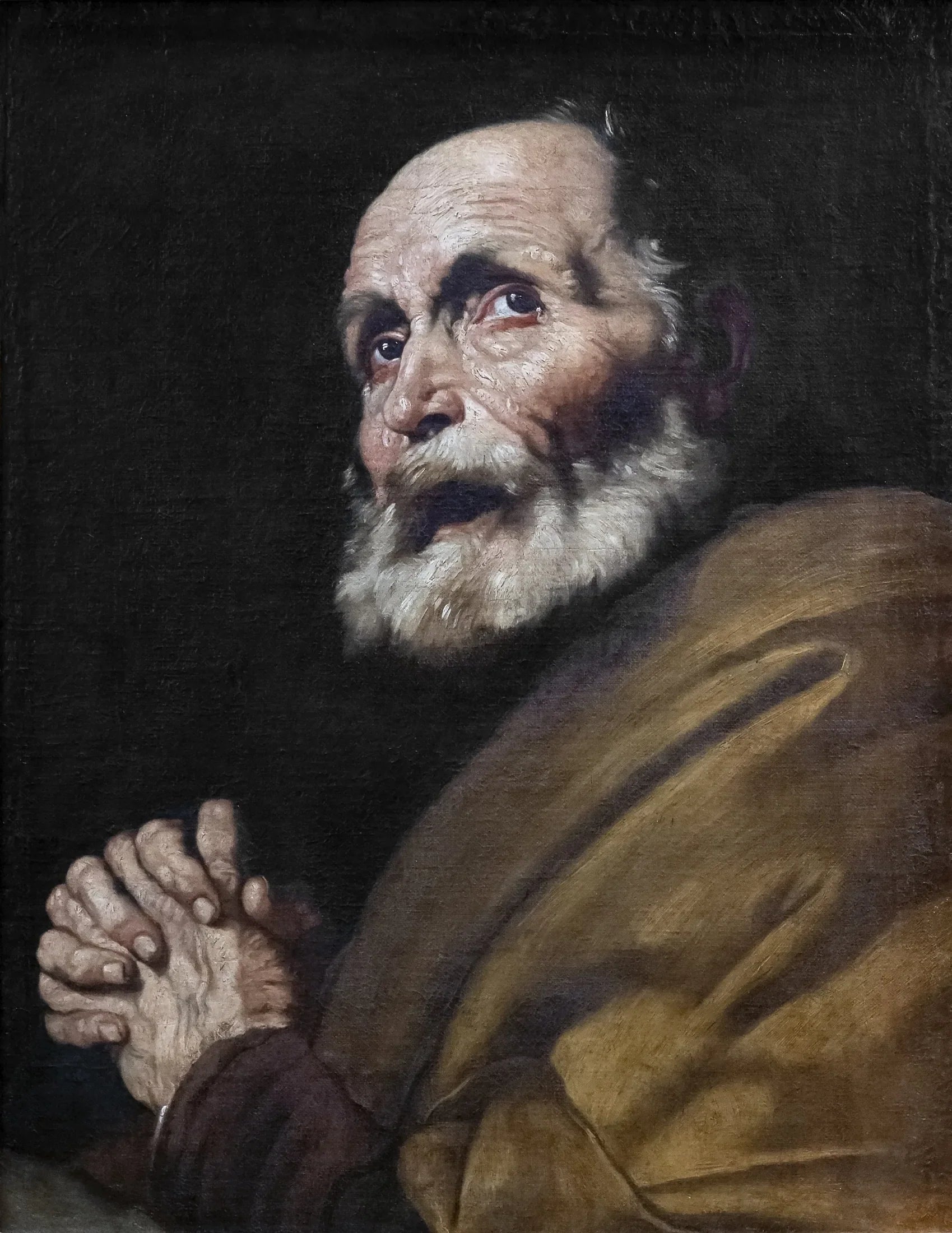 Les larmes de saint Pierre - Jusepe de Ribera image 1 reproduction artisanale de tableau