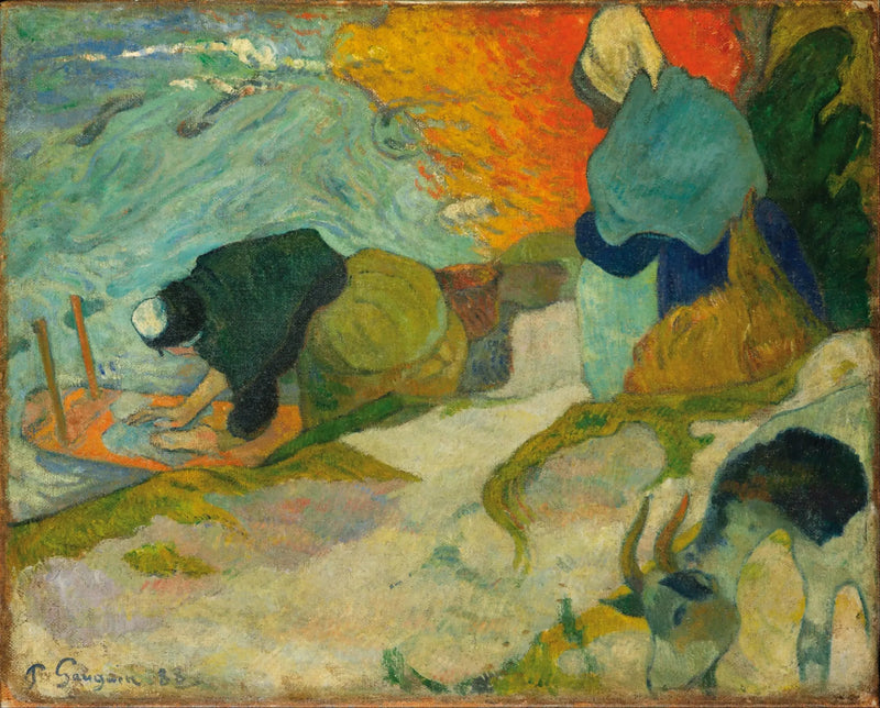 Les Laveuses à Arles - Paul Gauguin