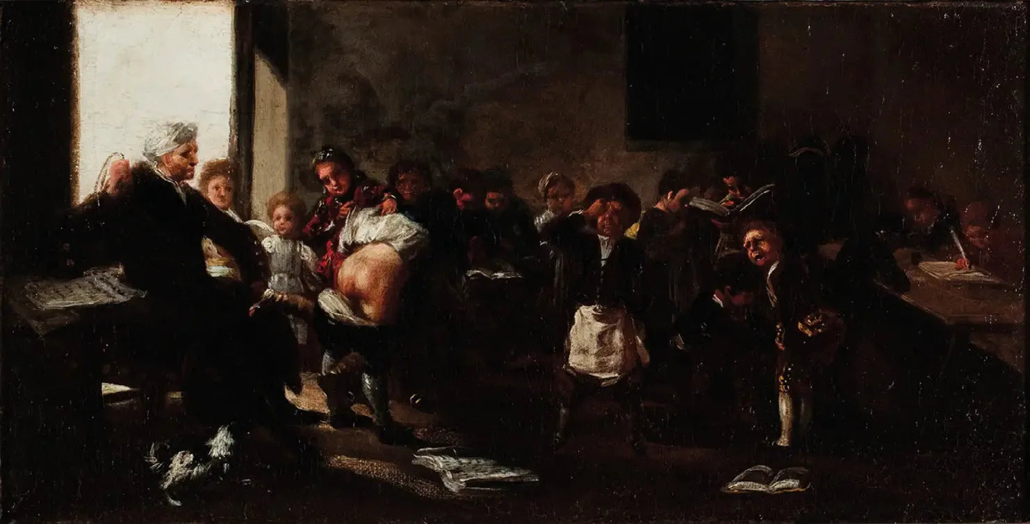 Les Leçons entrent dans le sang - Francisco de Goya image 1 copie de tableau peinte à la main