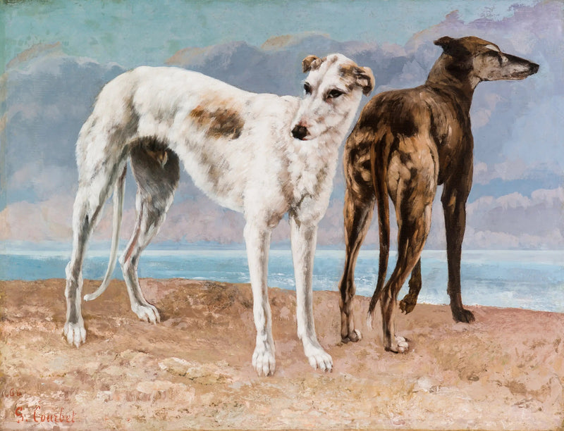 Les Lévriers du comte de Choiseul - Gustave Courbet
