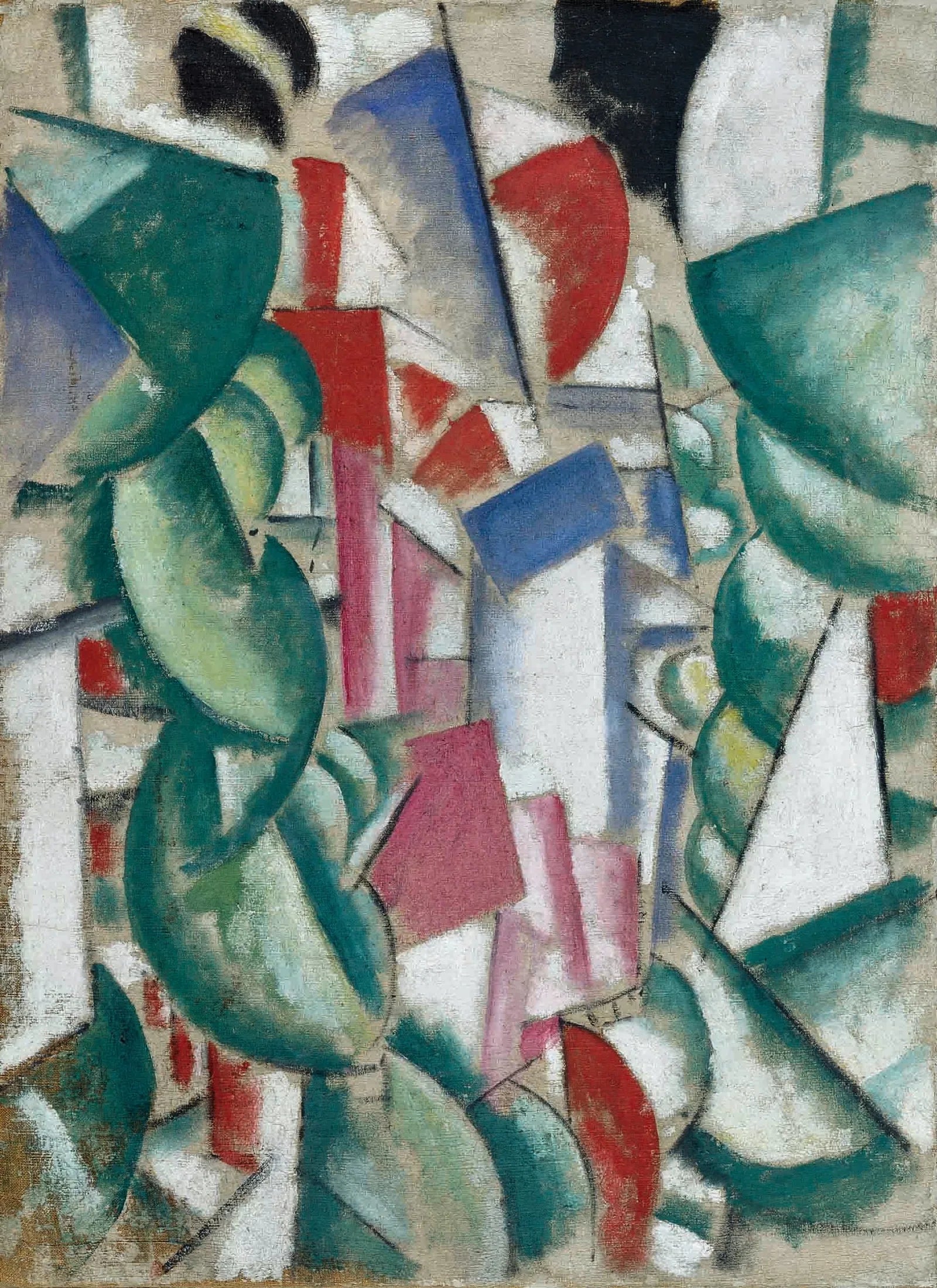 Les maisons sous les arbres - Fernand Léger image 1 reproduction artisanale de tableau