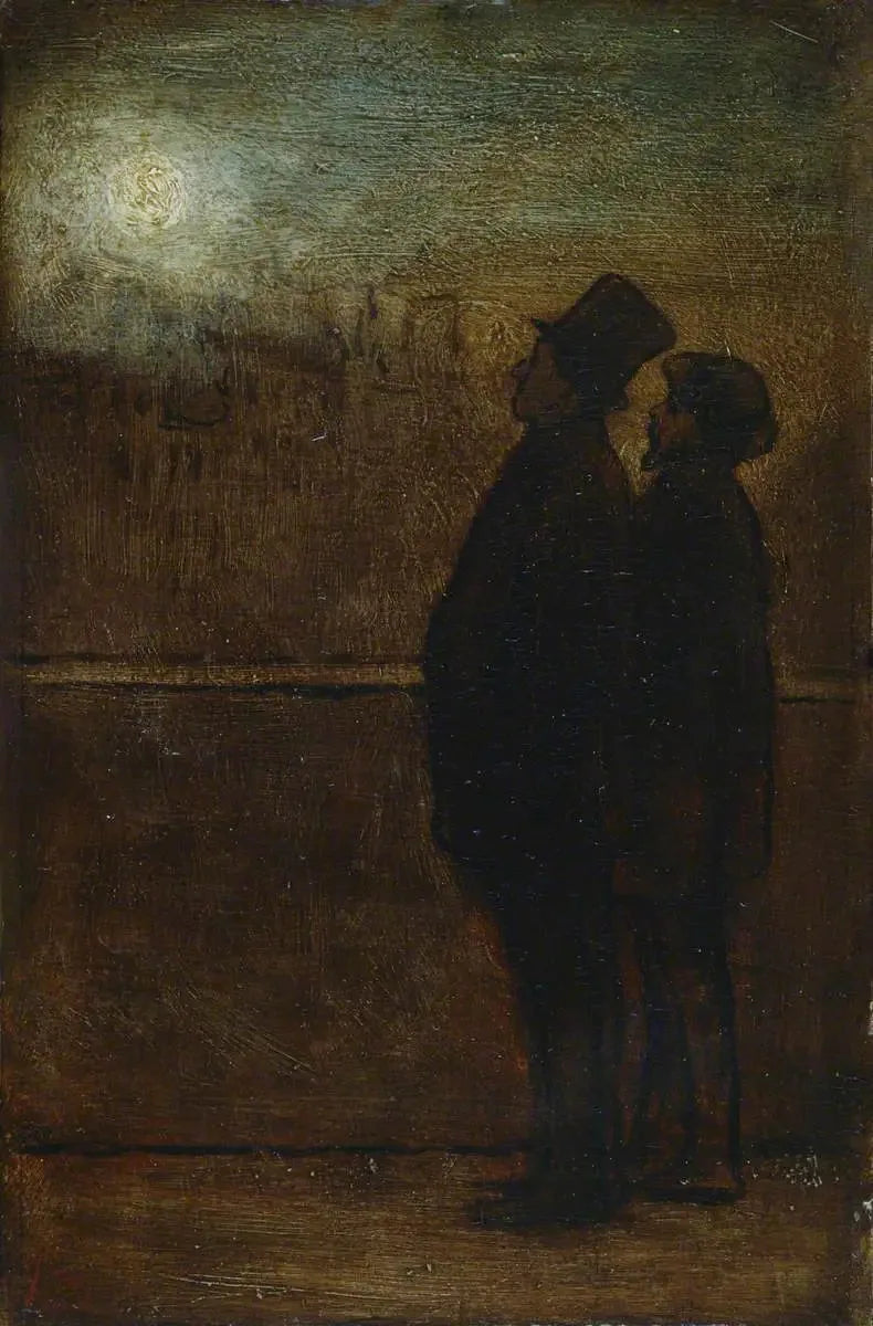 Les marcheurs de la nuit - Honoré Daumier image 1 reproduction d’œuvre d’art à l’huile