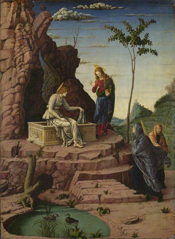 Les Maries au Sépulcre - Andrea Mantegna image 1 copie de tableau peinte à la main