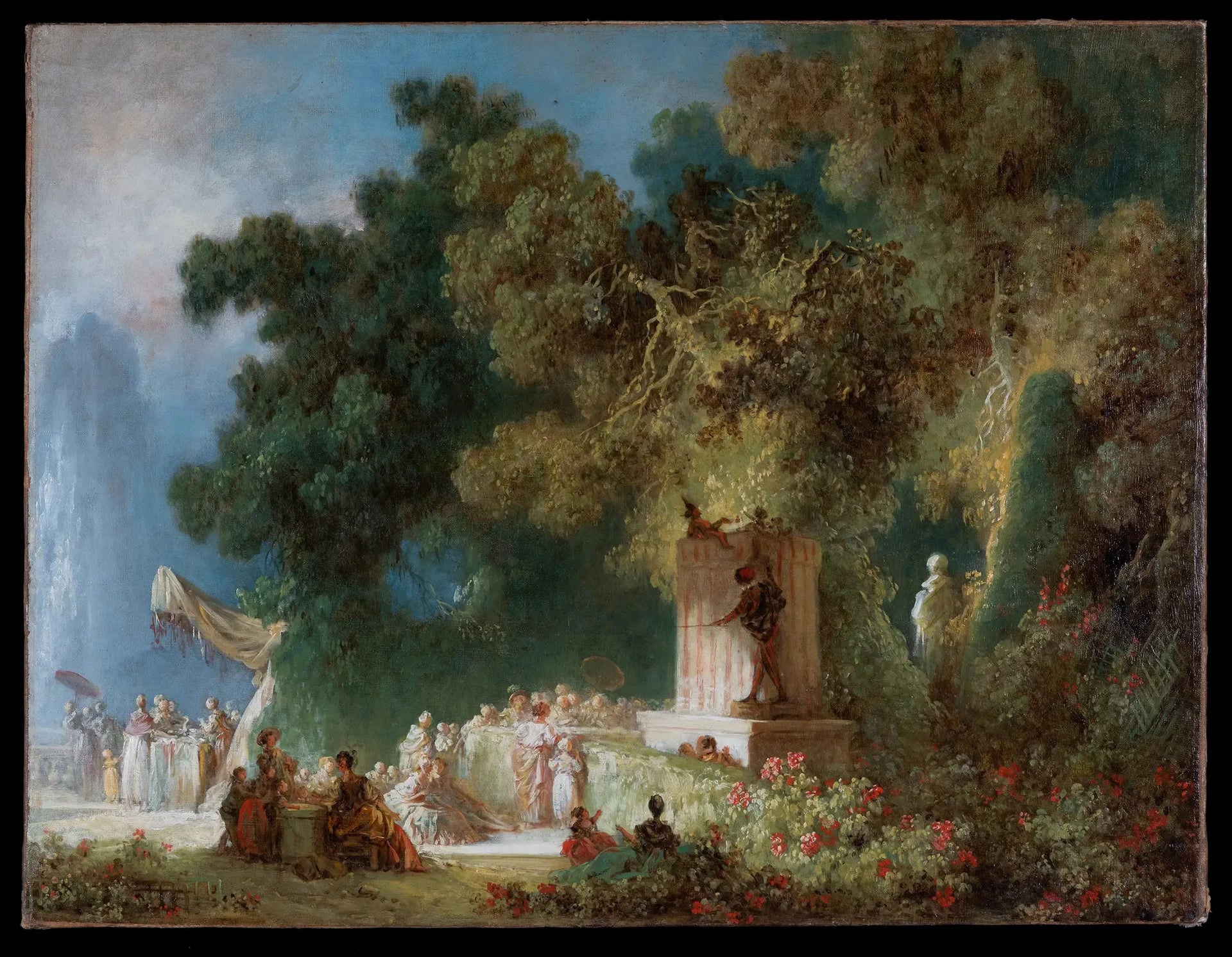 Les Marionnettes - Jean-Honoré Fragonard image 1 copie de tableau peinte à la main