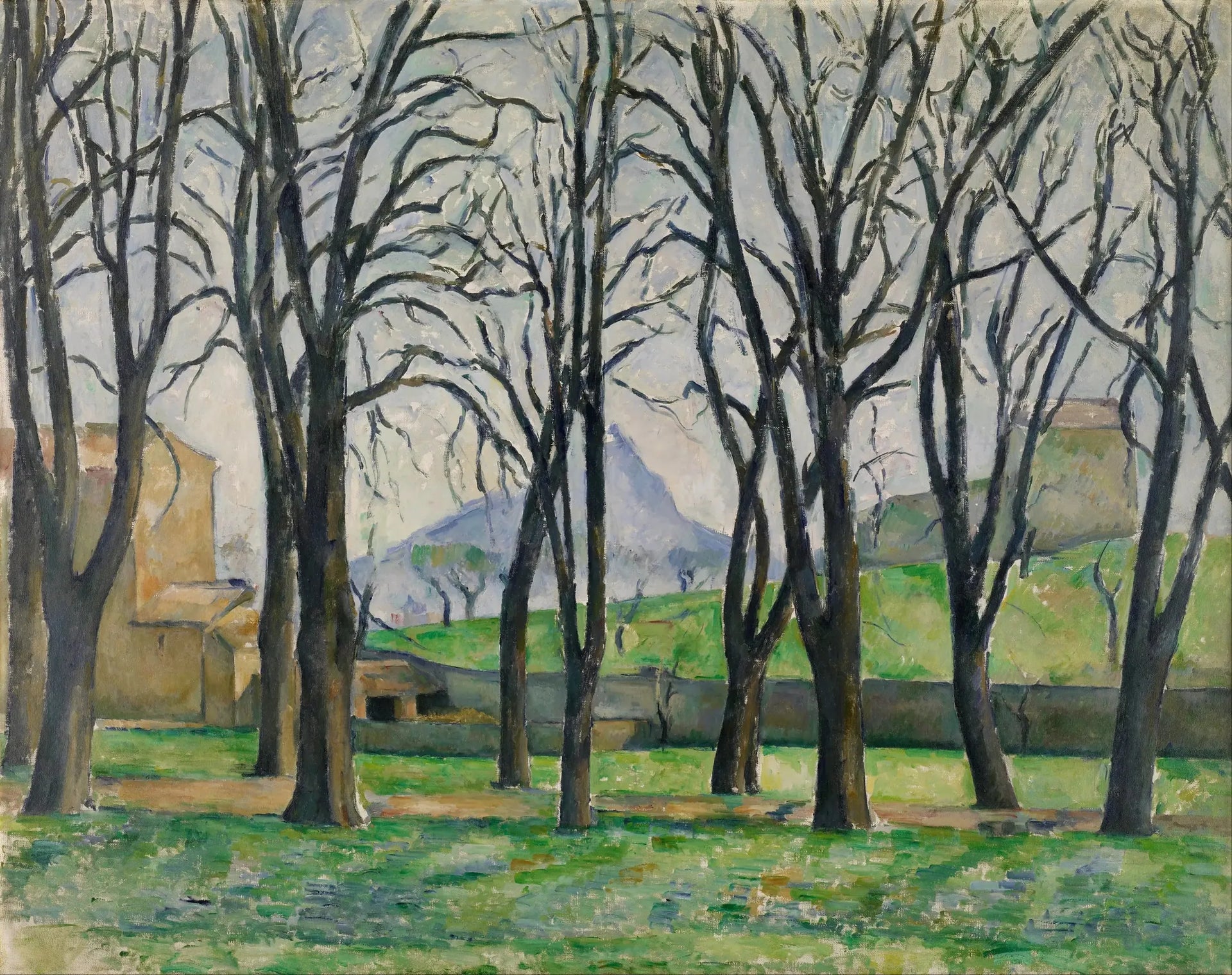 Les Marronniers du Jas de Bouffan en hiver - Paul Cézanne image 1 reproduction réalisée par Alpha Reproduction