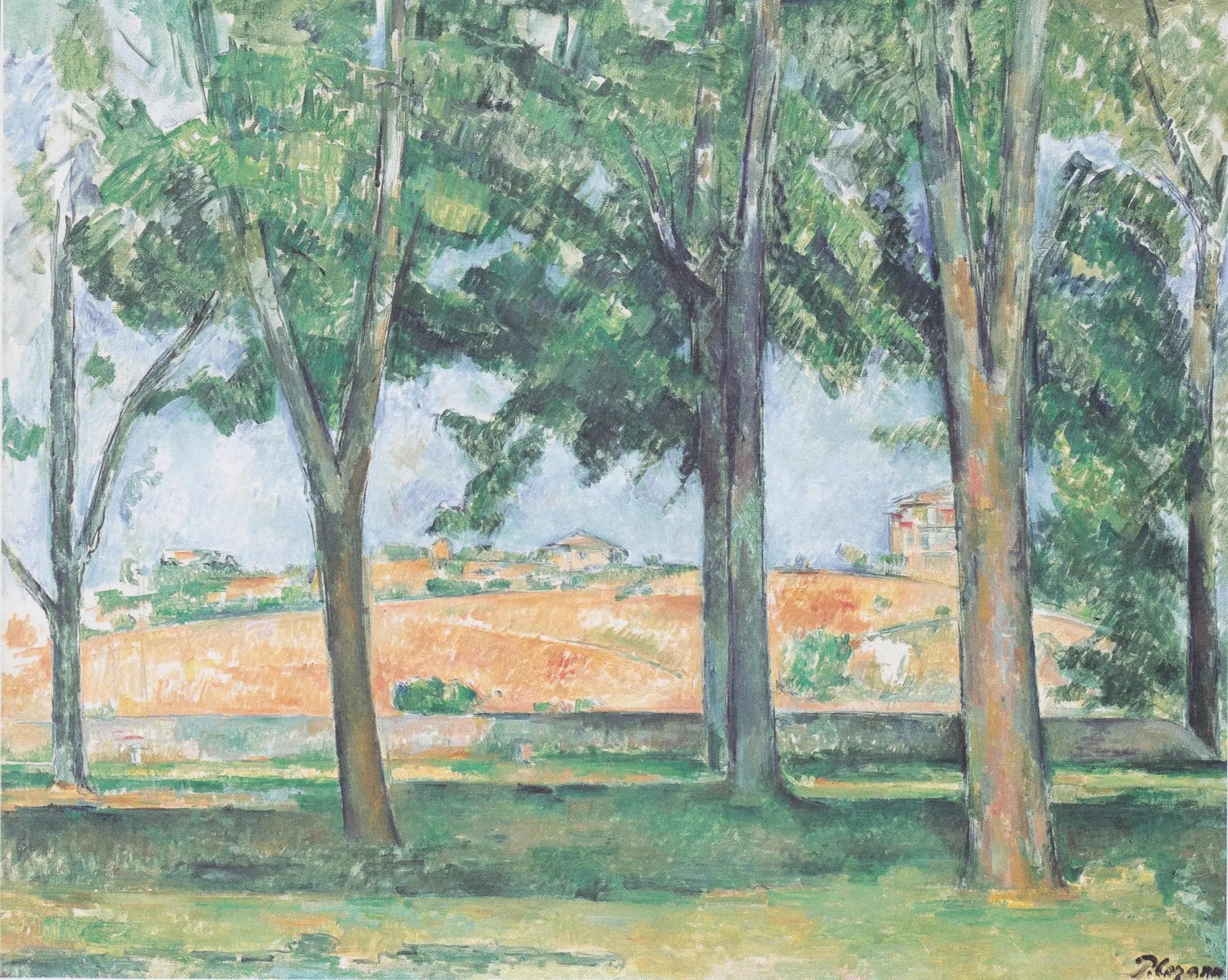 Les Marronniers du Jas de Bouffan - Paul Cézanne image 1 copie peinte à la main à l’huile