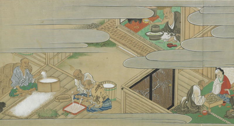 Les Mérites comparés du saké et du riz - Tosa Mitsumoto