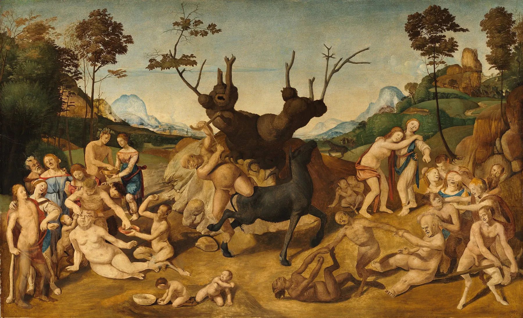 Les Mésaventures de Silène - Piero di Cosimo image 1 reproduction artisanale de tableau
