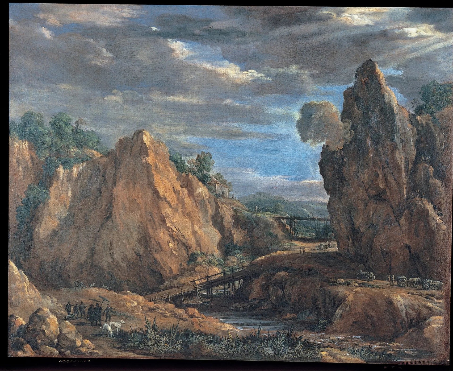 Les mines d'allume de Tolfa - Pietro da Cortona image 1 copie de tableau peinte à la main