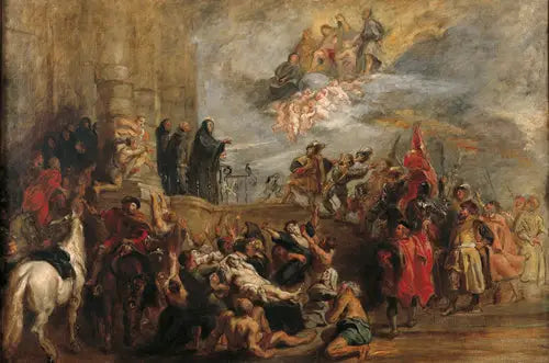 Les miracles de saint Benoît - Eugène Delacroix image 2 reproduction artisanale de tableau