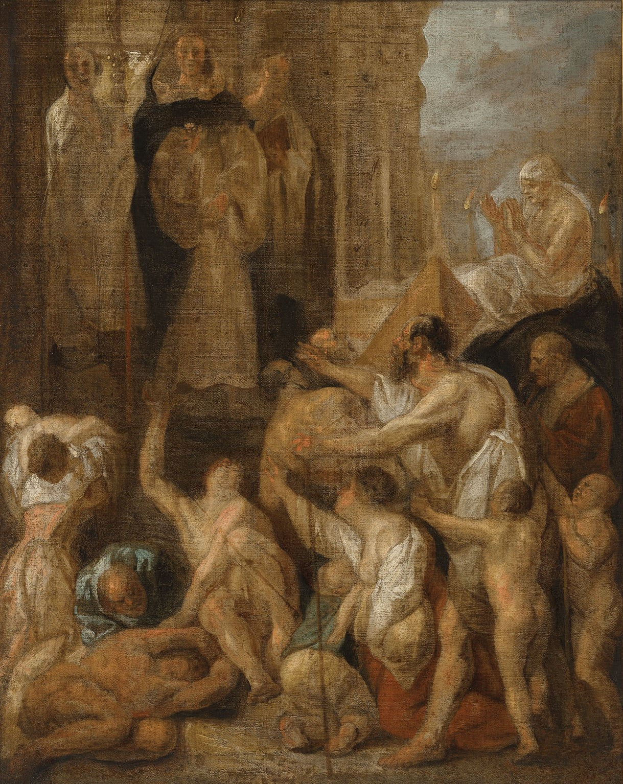 Les miracles de saint Dominique - Jacob Jordaens image 1 copie peinte à la main à l’huile