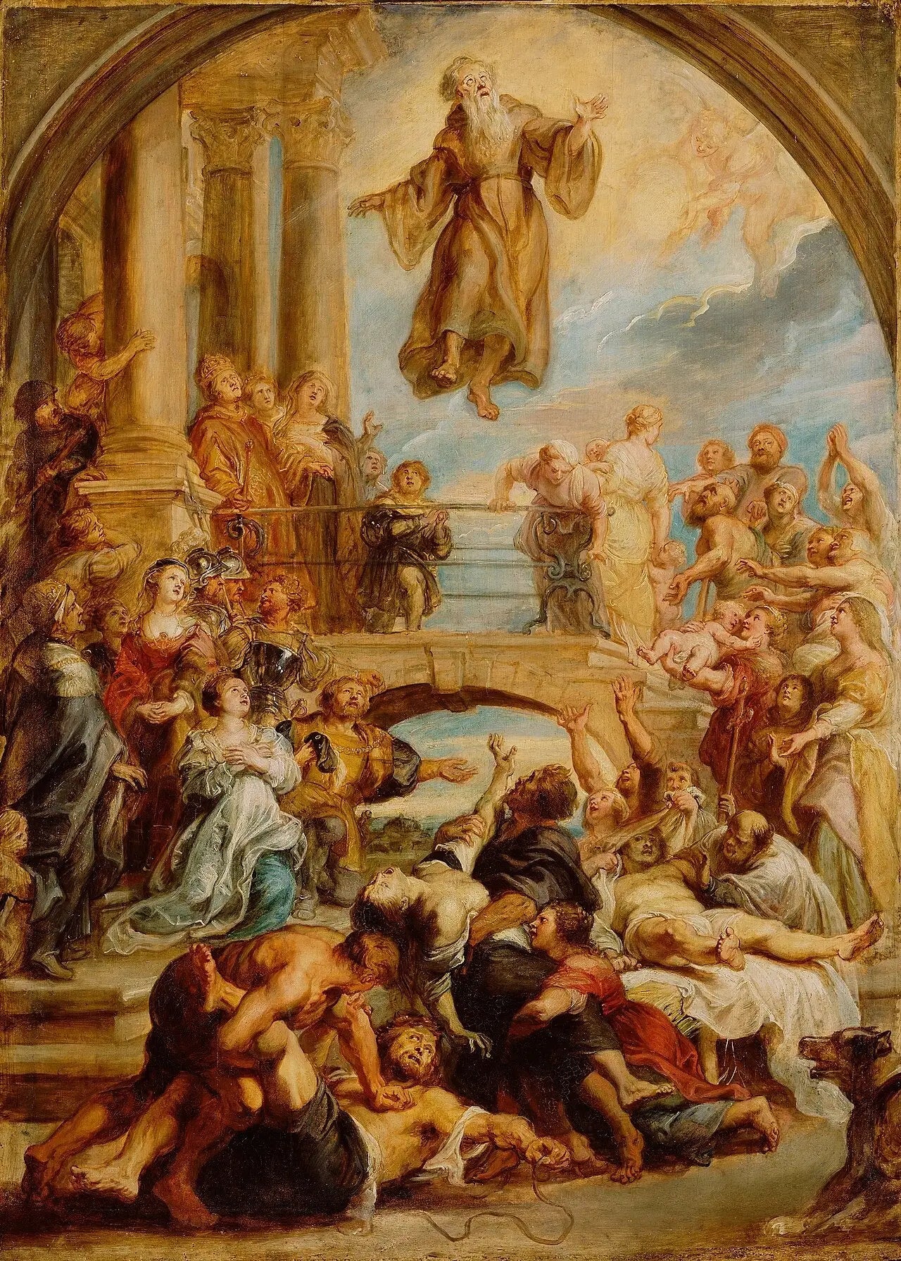 Les miracles de saint François de Paule - Peter Paul Rubens image 1 copie peinte à la main à l’huile