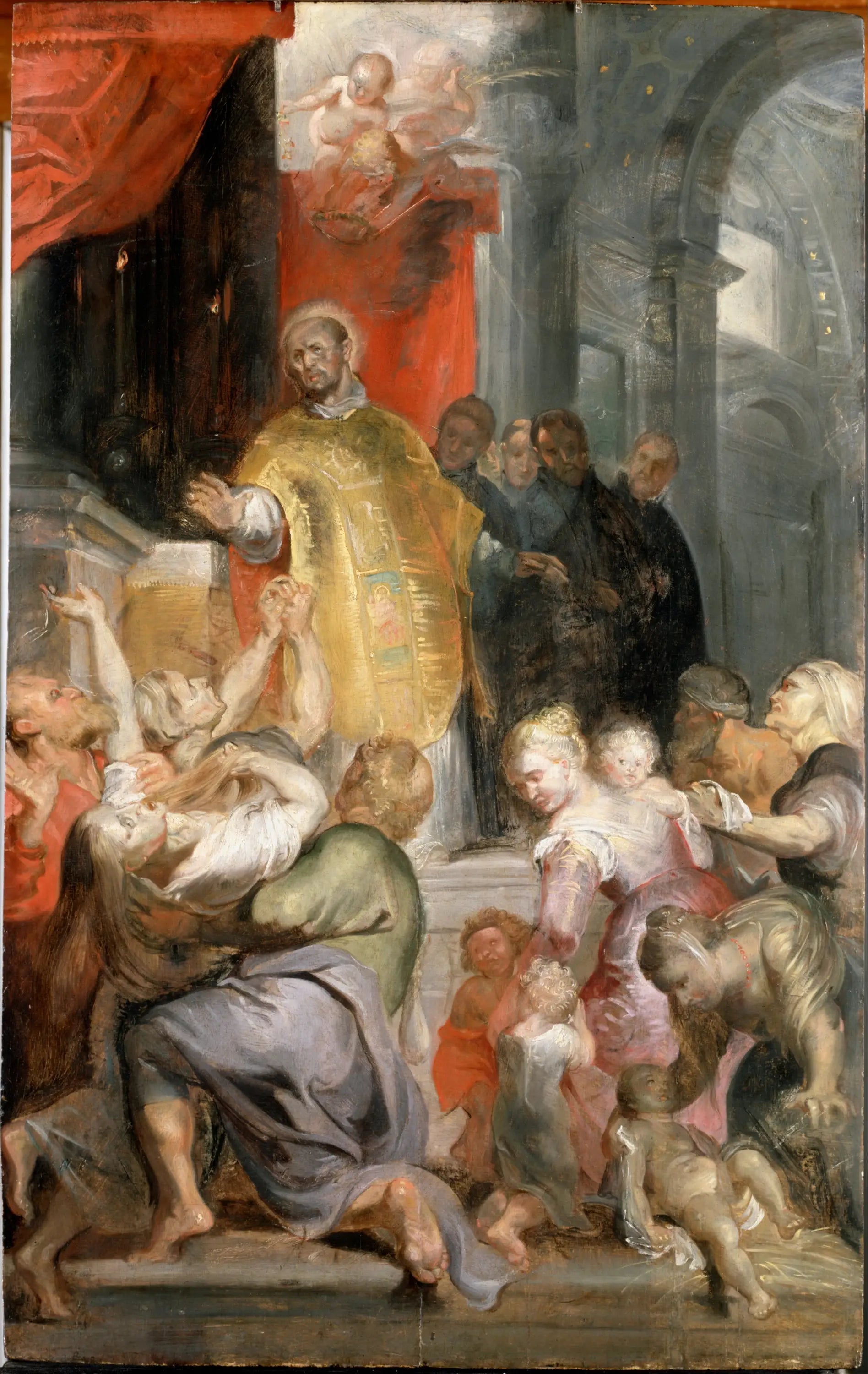 Les miracles de saint Ignace de Loyola - Peter Paul Rubens image 1 copie de tableau peinte à la main