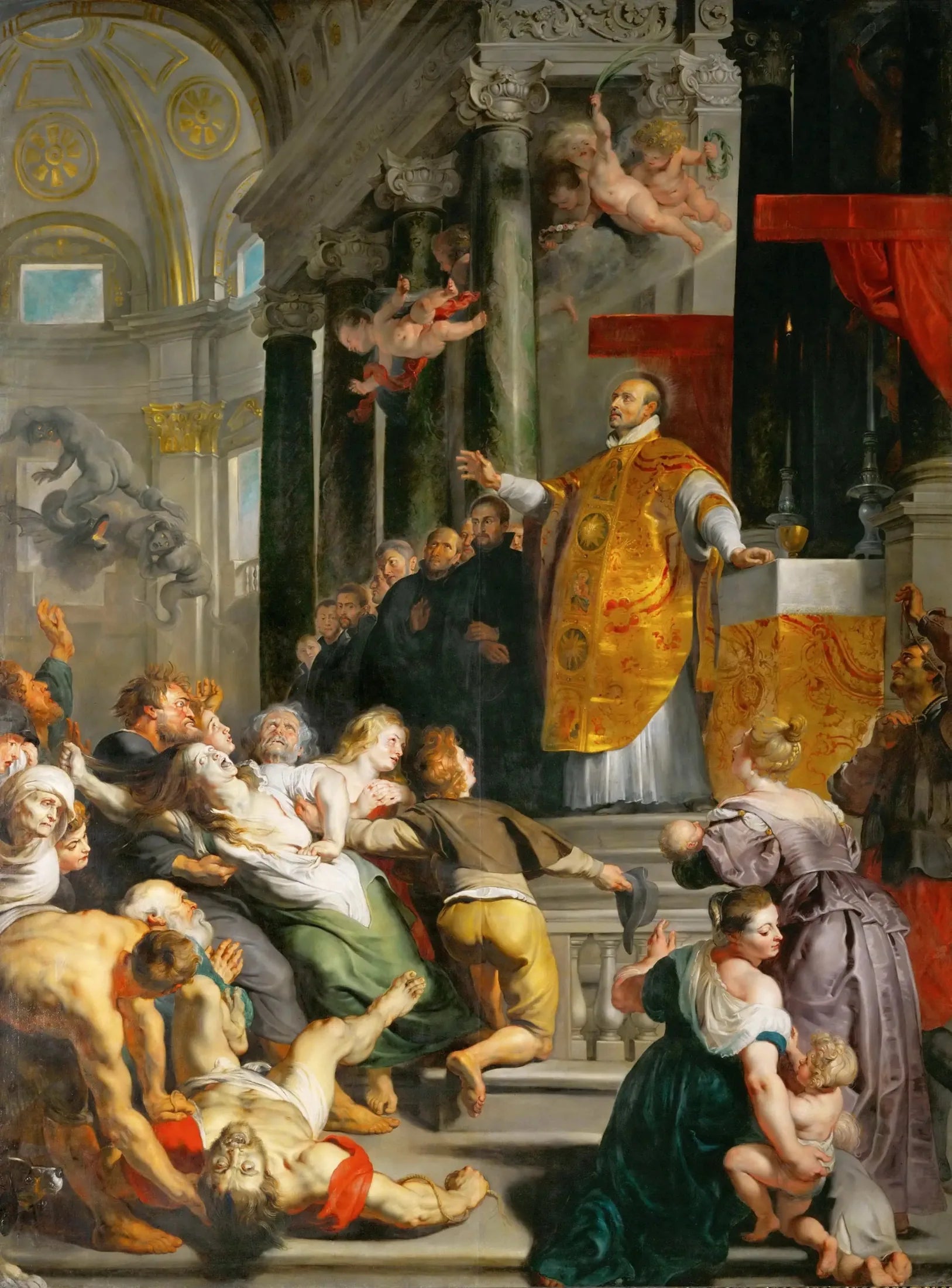 Les Miracles de saint Ignace de Loyola - Peter Paul Rubens image 1 tableau peint à l’huile sur toile