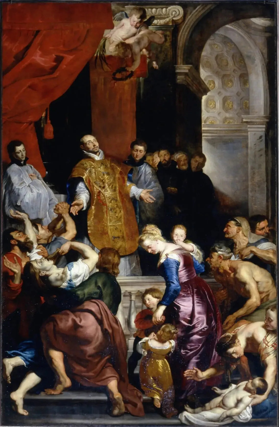 Les miracles de saint Ignace - Peter Paul Rubens image 1 copie peinte à la main à l’huile