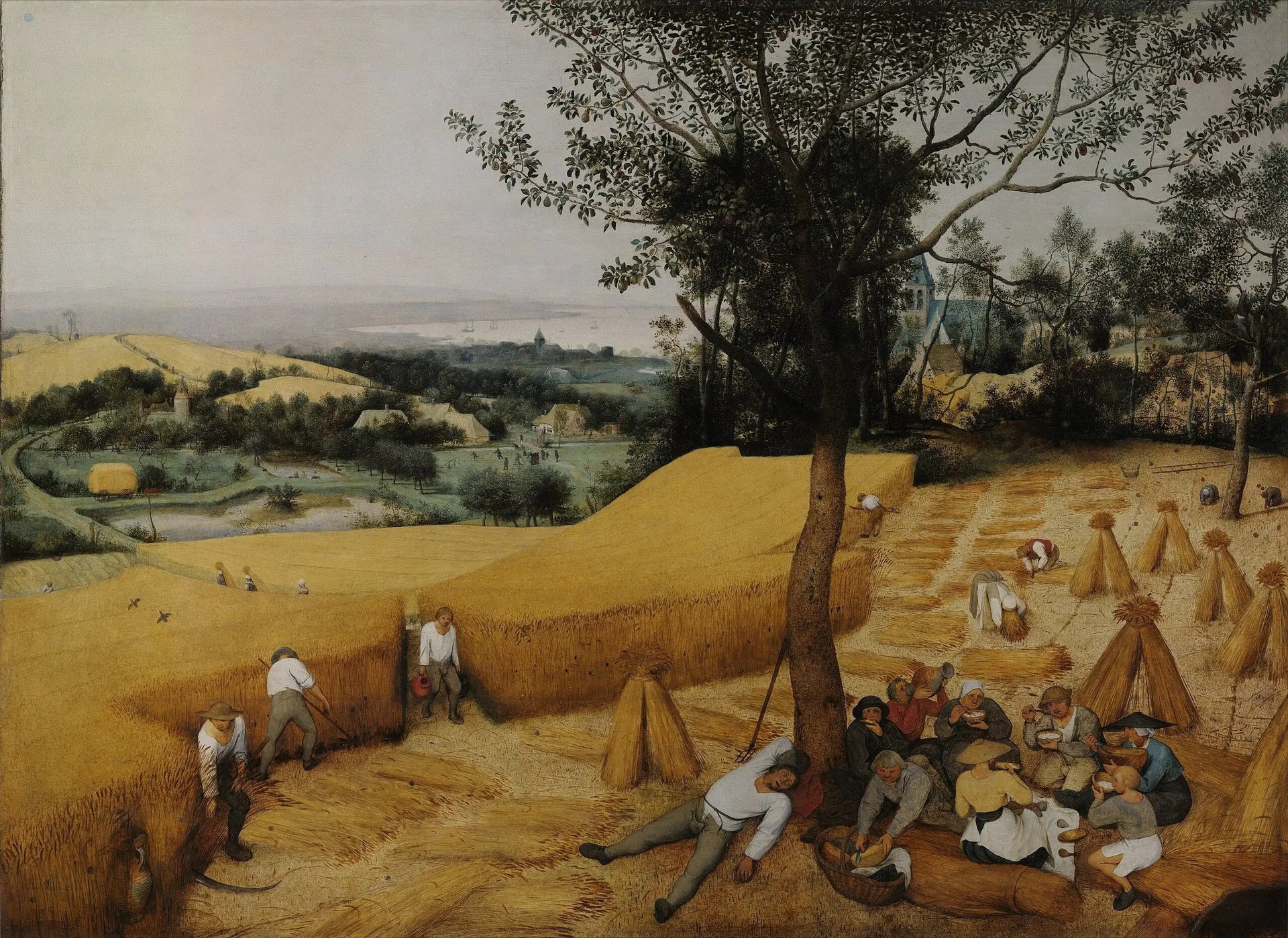 Les Moissonneurs - Pieter Brueghel the Elder image 1 tableau peint à l’huile sur toile