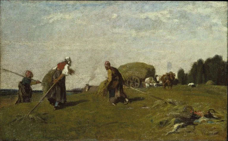 Les moissonneuses - Eugène Fromentin image 1 reproduction artisanale de tableau