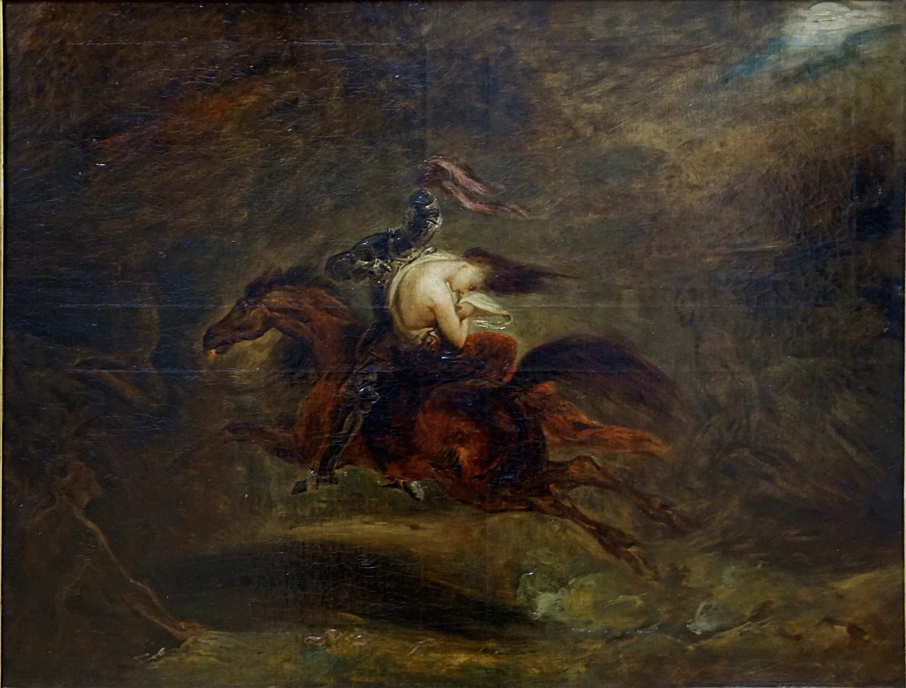 Les morts vont vite (d'après une ballade de Bürger) - Ary Scheffer image 1 reproduction artisanale de tableau
