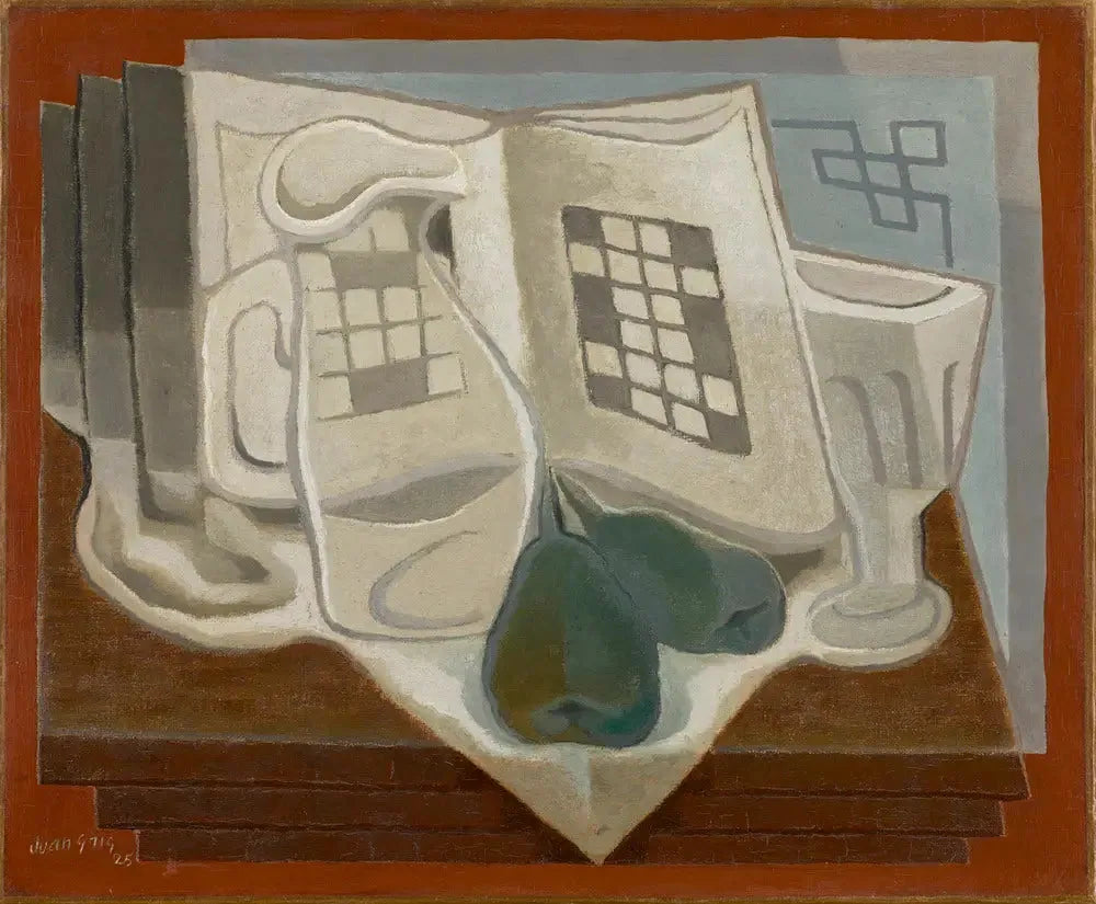 Les Mots croisés - Juan Gris image 1 reproduction artisanale de tableau