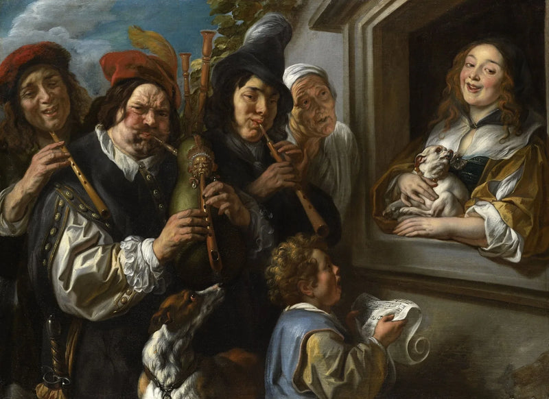 Les musiciens ambulants ou La sérénade - Jacob Jordaens