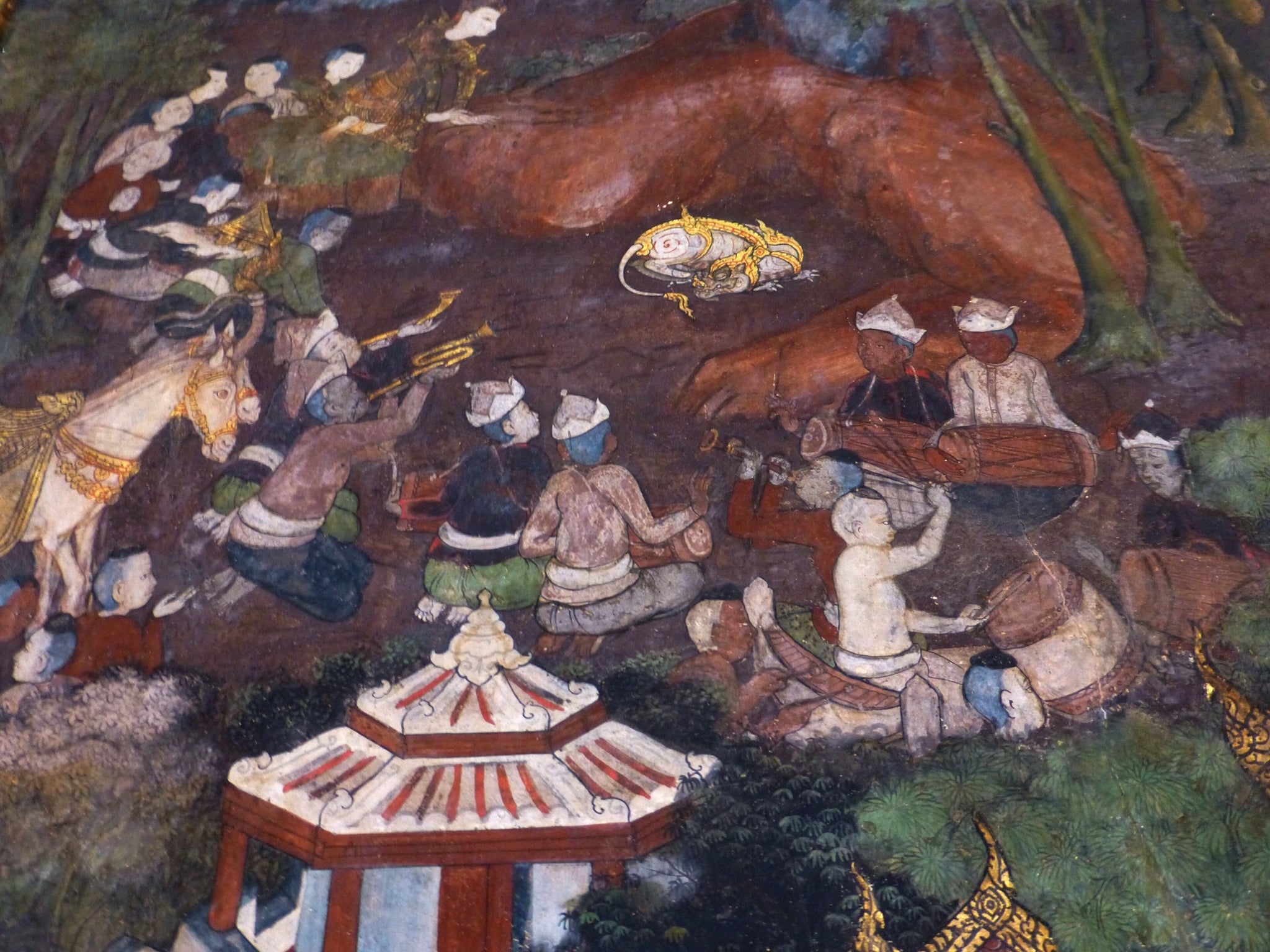 Les Musiciens de cour, Ateliers de Wat Suthat, XIXe siècle