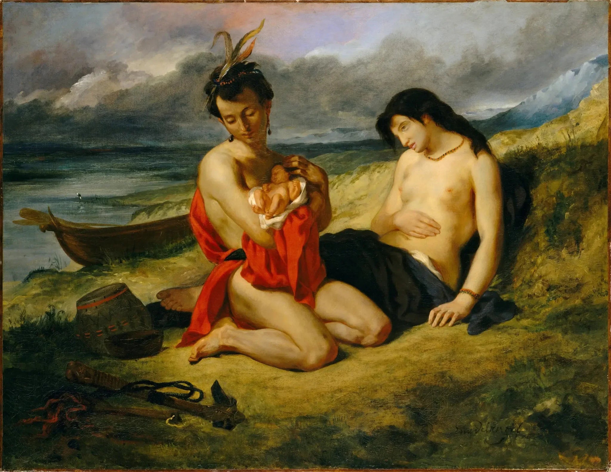 Les Natchez - Eugène Delacroix image 1 tableau peint à l’huile sur toile