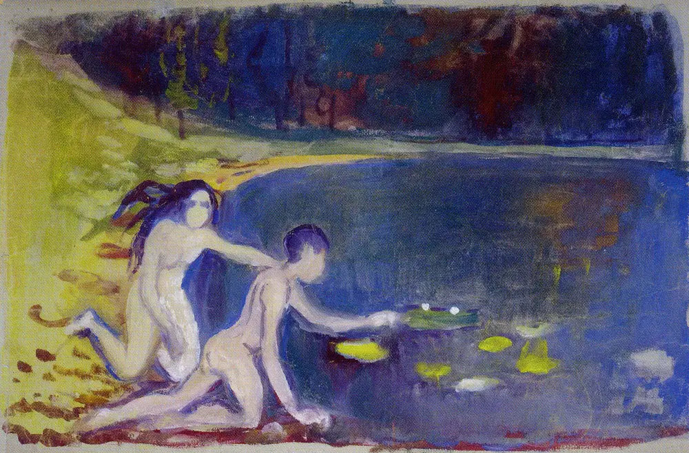 Les Nénuphars - Edvard Munch image 1 copie de tableau peinte à la main