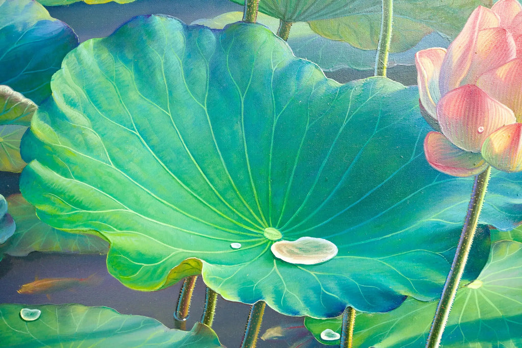 Les Nénuphars II | 160 x 100 cm image 10 reproduction d’œuvre d’art à l’huile