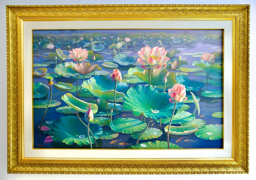 Les Nénuphars II | 160 x 100 cm image 11 reproduction réalisée par Alpha Reproduction