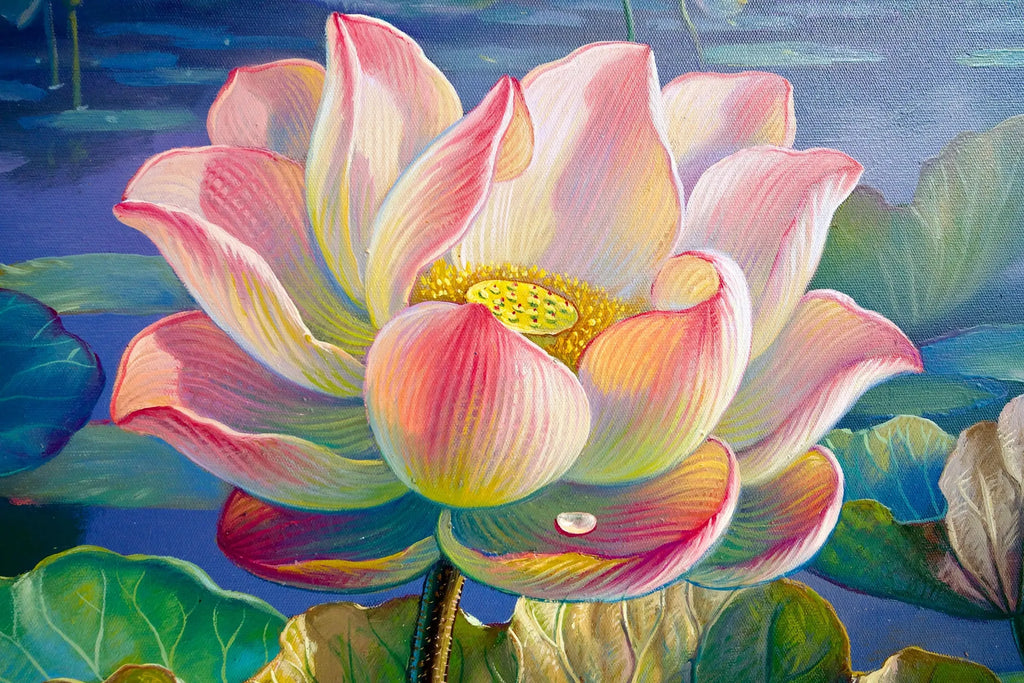 Les Nénuphars II | 160 x 100 cm image 4 reproduction réalisée par Alpha Reproduction